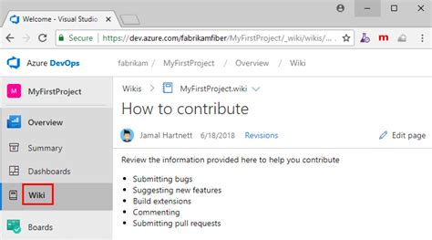 azure devops wiki